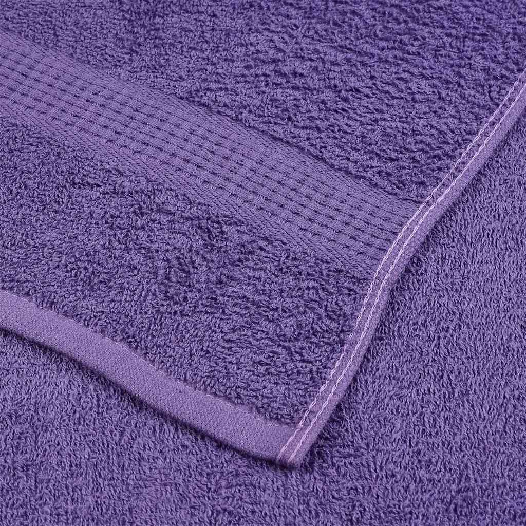 vidaXL Asciugamani Ospiti 2 pz Viola 30x50 cm 360 g/m² 100% Cotone