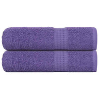 Asciugamani 2 pz Viola 50x100 cm 360 g/mÂ² 100% Cotone