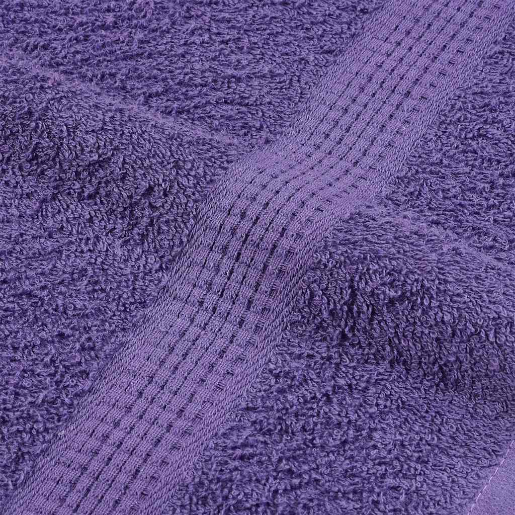 vidaXL Asciugamani 10 pz Viola 50x100 cm 360 g/m² 100% Cotone