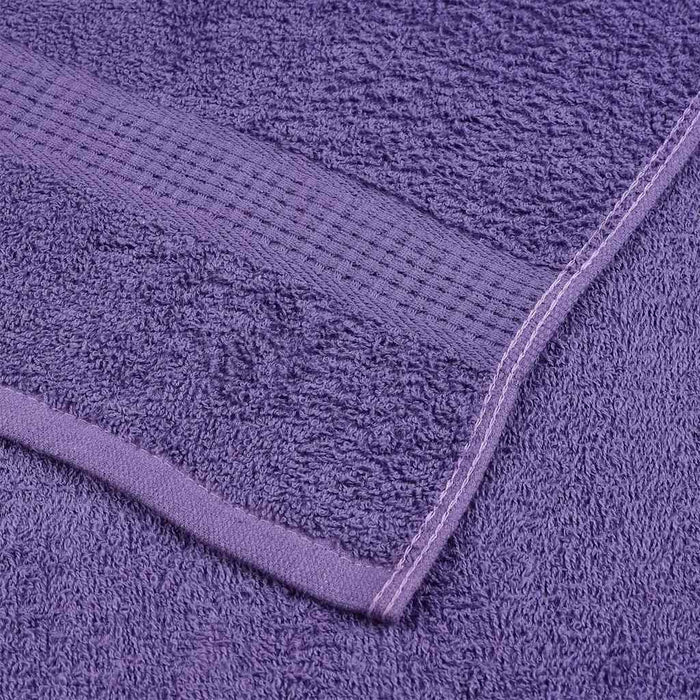 Asciugamani Doccia 2 pz Viola 70x140 cm 360 g/m² 100% Cotone 136881
