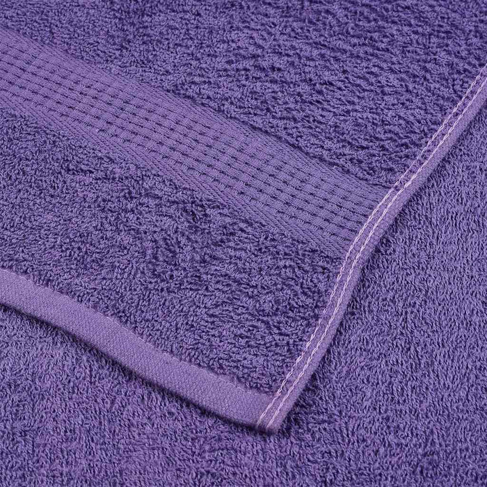 Asciugamani Doccia 4 pz Viola 70x140 cm 360 g/m² 100% Cotone 136882