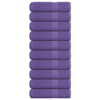 Asciugamani da Bagno 10pz Viola 100x150cm 360g/m² 100% Cotone 136886