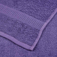 vidaXL Asciugamani 10 pz Viola 100x200 cm 360 g/m² 100% Cotone