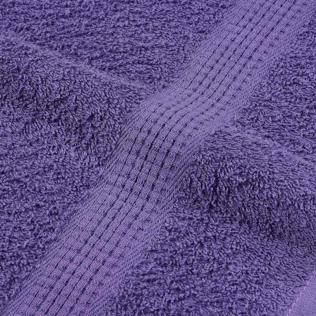 vidaXL Asciugamani 10 pz Viola 100x200 cm 360 g/m² 100% Cotone