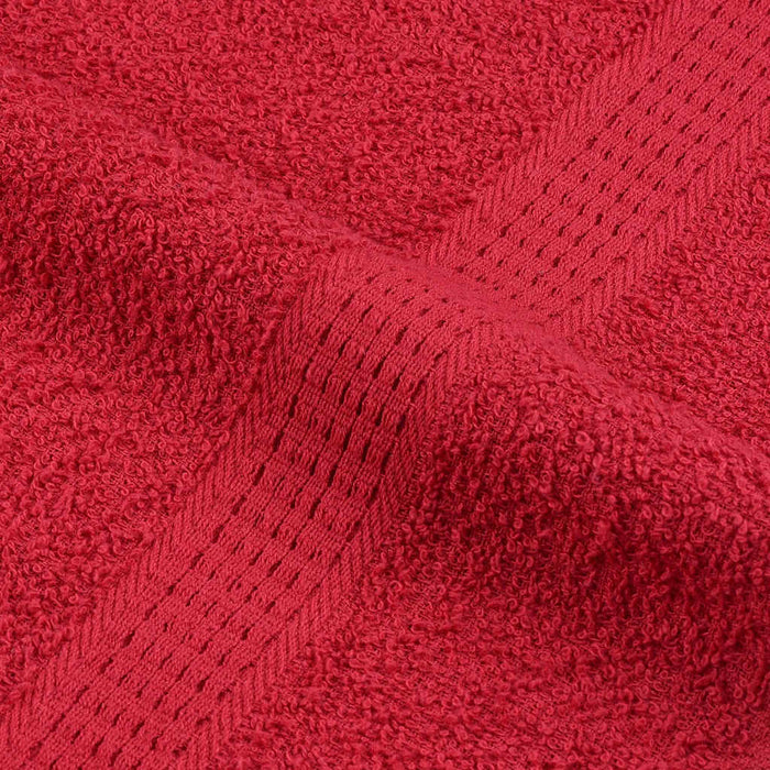 Asciugamani Doccia 4 pz Rossi 70x140 cm 360 g/m² 100% Cotone 136930