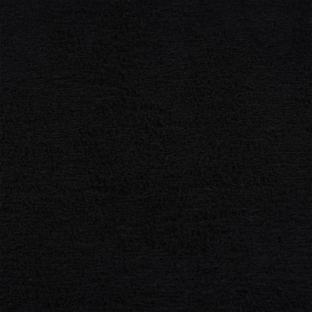 Asciugamani da bagno 2 pz FROGN Nero 30x30 cm 100% Cotone 136944