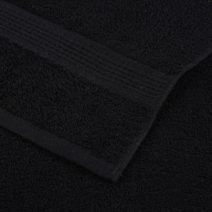vidaXL Asciugamani da bagno 2 pz FROGN Nero 30x30 cm 100% Cotone