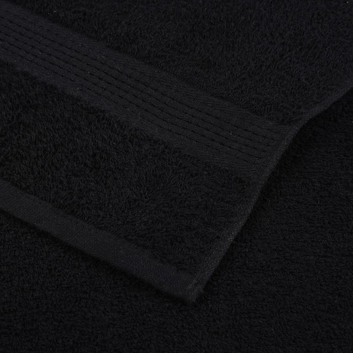 Asciugamani da bagno 2 pz FROGN Nero 30x30 cm 100% Cotone 136944