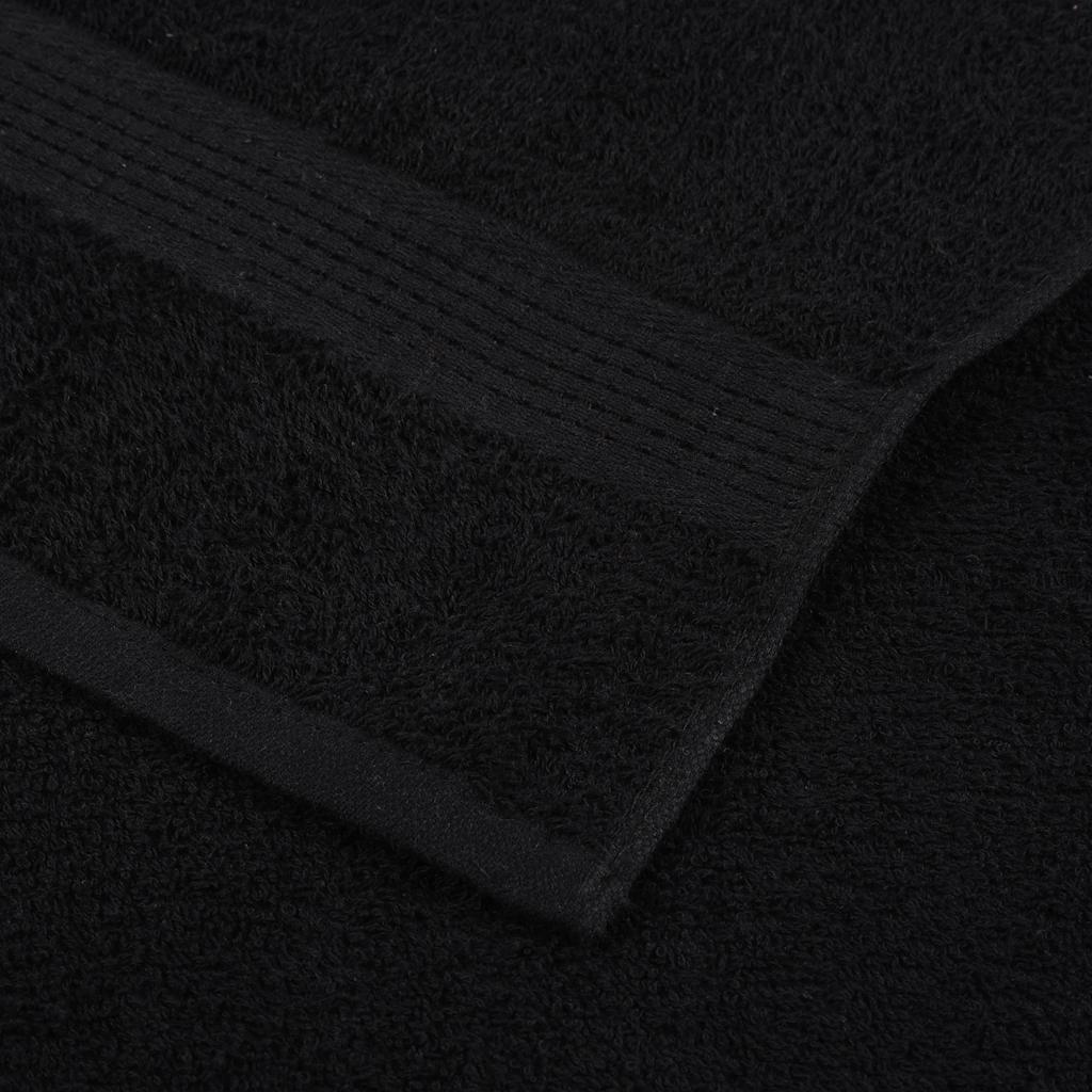 Asciugamani da bagno 4 pz FROGN Nero 30x30 cm 100% Cotone 136945
