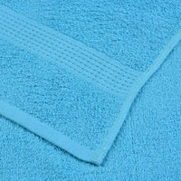 vidaXL Asciugamani da bagno 10 pz FROGN Turchese 30x30 cm 100% cotone