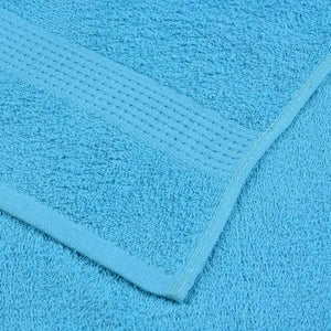 vidaXL Asciugamani da bagno 10 pz FROGN Turchese 30x30 cm 100% cotone