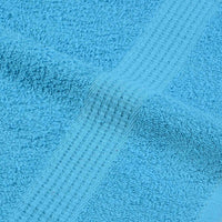 vidaXL Asciugamani da bagno 10 pz FROGN Turchese 30x30 cm 100% cotone