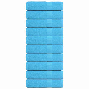 Asciugamani Bagno 10 pz Turchesi 100x150cm 360 g/m² 100% Cotone