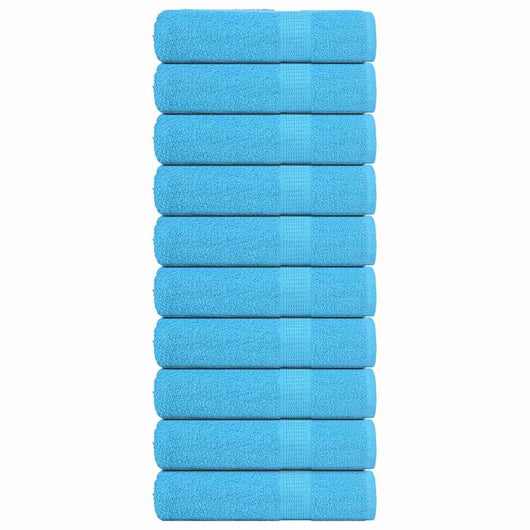 Asciugamani Bagno 10 pz Turchesi 100x150cm 360 g/m² 100% Cotone