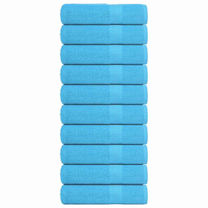 Asciugamani Bagno 10 pz Turchesi 100x150cm 360 g/m² 100% Cotone