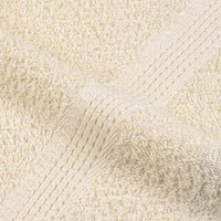 Asciugamani Ospiti 2 pz Crema 30x50 cm 360 g/m² 100% Cotone 136995