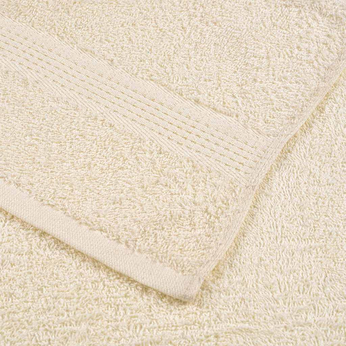 vidaXL Asciugamani 4 pz Crema 50x100 cm 360 g/m² 100% Cotone