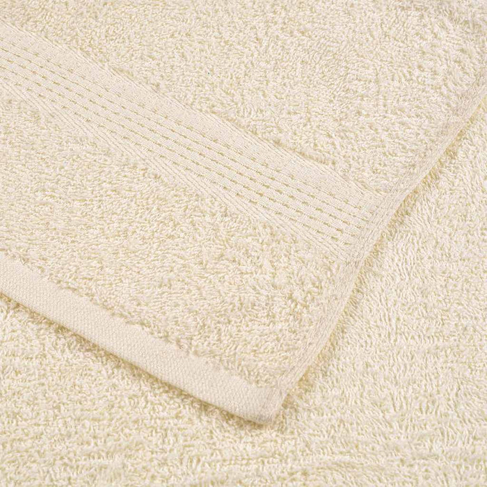 vidaXL Asciugamani Doccia 10 pz Crema 70x140 cm 360 g/m² 100% Cotone