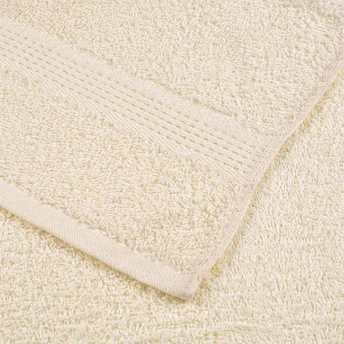 vidaXL Asciugamani per Sauna 2 pz Crema 80x200 cm 360 g/m² 100% Cotone
