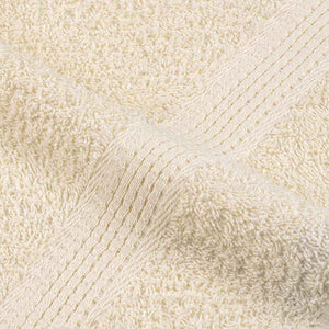 Asciugamani per Sauna 4 pz Crema 80x200 cm 360 g/m² 100% Cotone 137008