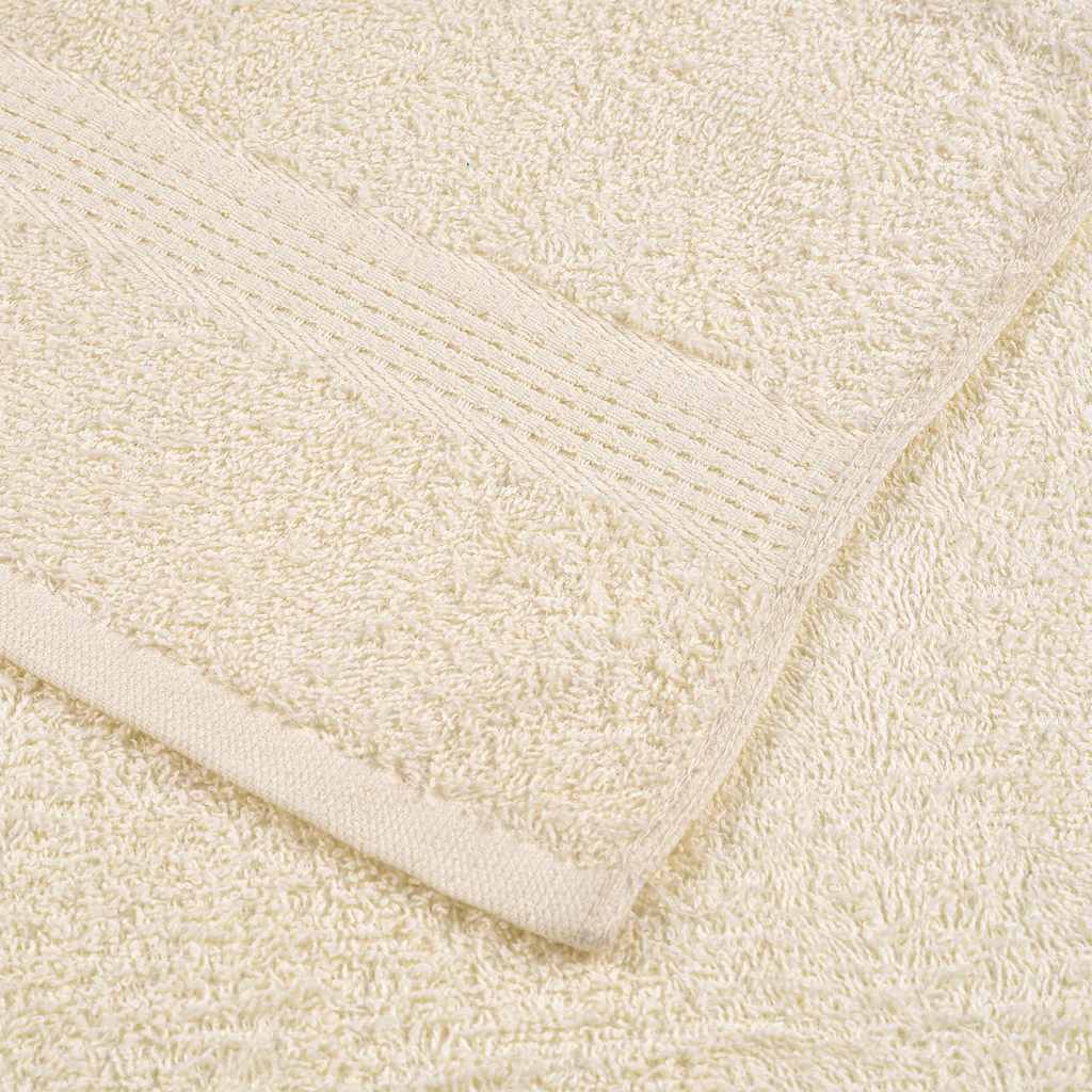 vidaXL Asciugamani 4 pz Crema 100x200 cm 360 g/m² 100% Cotone