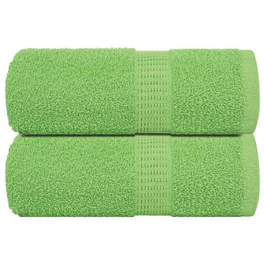 Asciugamani per Sapone 2 pz Verde Mela 30x30 cm 360 g/m² Cotone