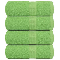 Asciugamani per Sapone 4 pz Verde Mela 30x30 cm 360 g/m² Cotone