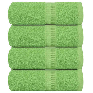 Asciugamani per Sapone 4 pz Verde Mela 30x30 cm 360 g/m² Cotone
