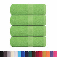 Asciugamani per Sapone 4 pz Verde Mela 30x30 cm 360 g/m² Cotone 137017