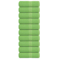 Asciugamani Ospiti 10 pz Verde Mela 30x50 cm 360 g/mÂ² Cotone