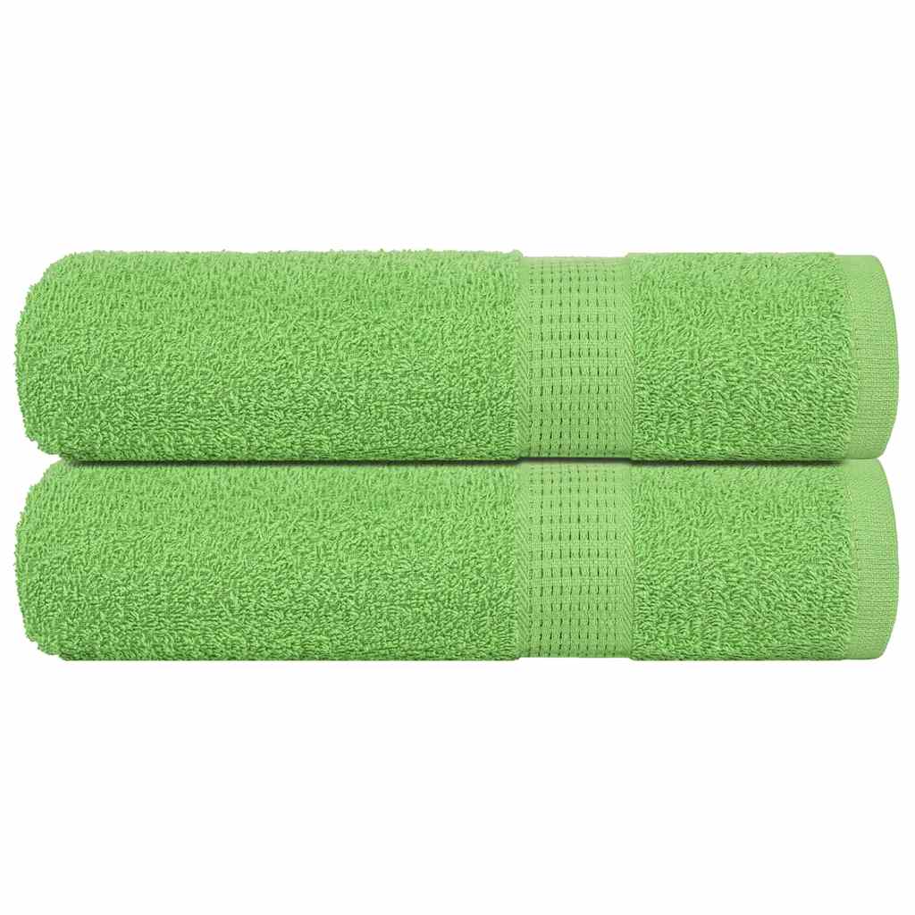 Asciugamani 2 pz Verde Mela 50x100 cm 360 g/m² 100% Cotone