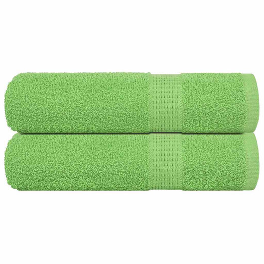 Asciugamani 2 pz Verde Mela 50x100 cm 360 g/m² 100% Cotone