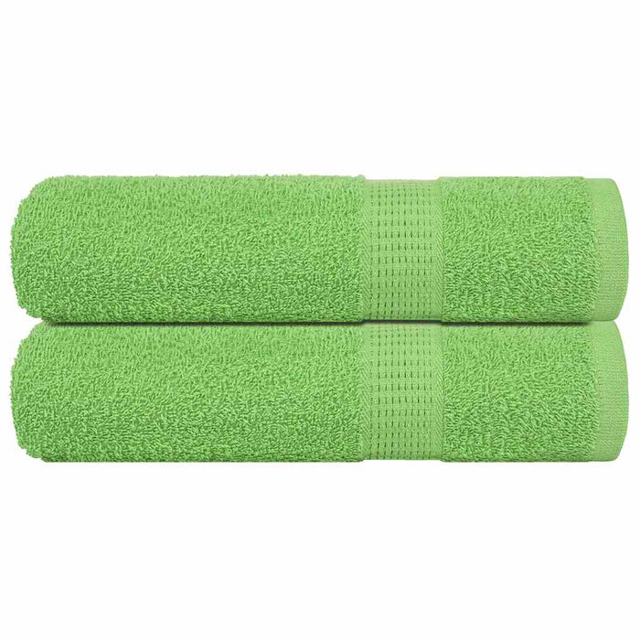 Asciugamani 2 pz Verde Mela 50x100 cm 360 g/m² 100% Cotone