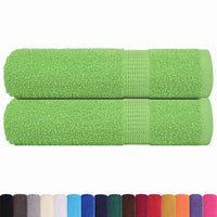 Asciugamani 2 pz Verde Mela 50x100 cm 360 g/m² 100% Cotone 137022