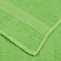 vidaXL Asciugamani Doccia 10pz Verde Mela 70x140cm 360g/m² 100% Cotone