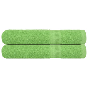 Asciugamani 2 pz Verde Mela 100x200 cm 360 g/m² 100% Cotone
