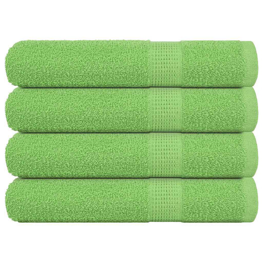Asciugamani 4 pz Verde Mela 100x200 cm 360 g/m² 100% Cotone 137035
