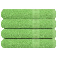 Asciugamani 4 pz Verde Mela 100x200 cm 360 g/m² 100% Cotone