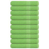 Asciugamani 10 pz Verde Mela 100x200 cm 360 g/mÂ² 100% Cotone