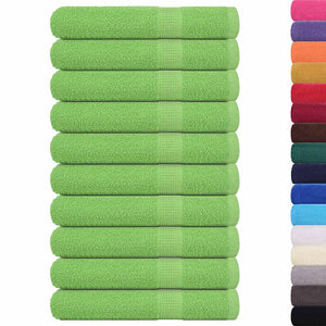Asciugamani 10 pz Verde Mela 100x200 cm 360 g/m² 100% Cotone 137036
