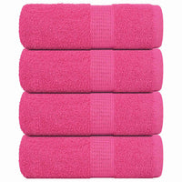 Asciugamani per Sapone 4 pz Rosa 30x30 cm 360 g/m² 100% Cotone