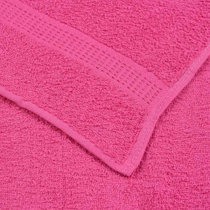 vidaXL Asciugamani 2 pz Rosa 50x100 cm 360 g/m² 100% Cotone