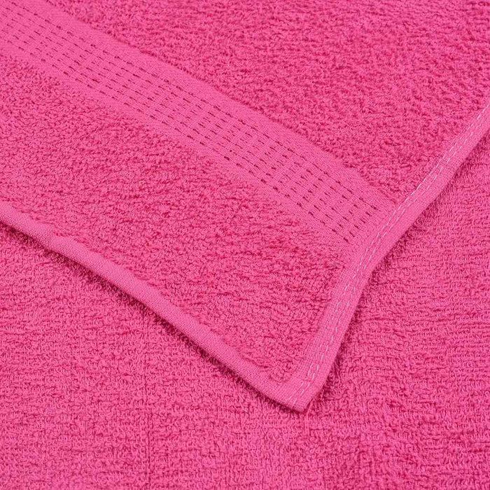 Asciugamani Doccia 4 pz Rosa 70x140 cm 360 g/m² 100% Cotone 137050