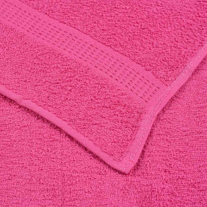 Asciugamani 10 pz Rosa 100x200 cm 360 g/m² 100% Cotone 137060