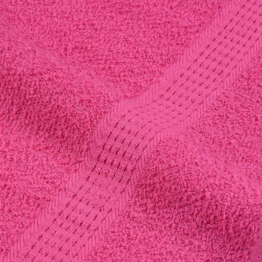 Asciugamani 10 pz Rosa 100x200 cm 360 g/m² 100% Cotone 137060
