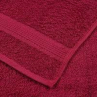 vidaXL Set Asciugamani 8 pz Bordeaux 360 gsm 100% Cotone