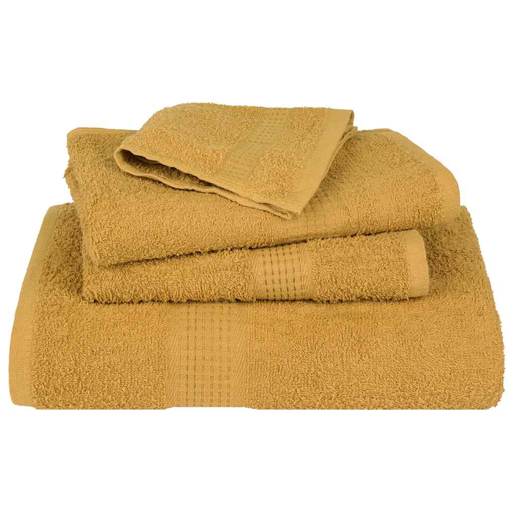 Set Asciugamani 8 pz Oro 360 gsm 100% Cotone 137067