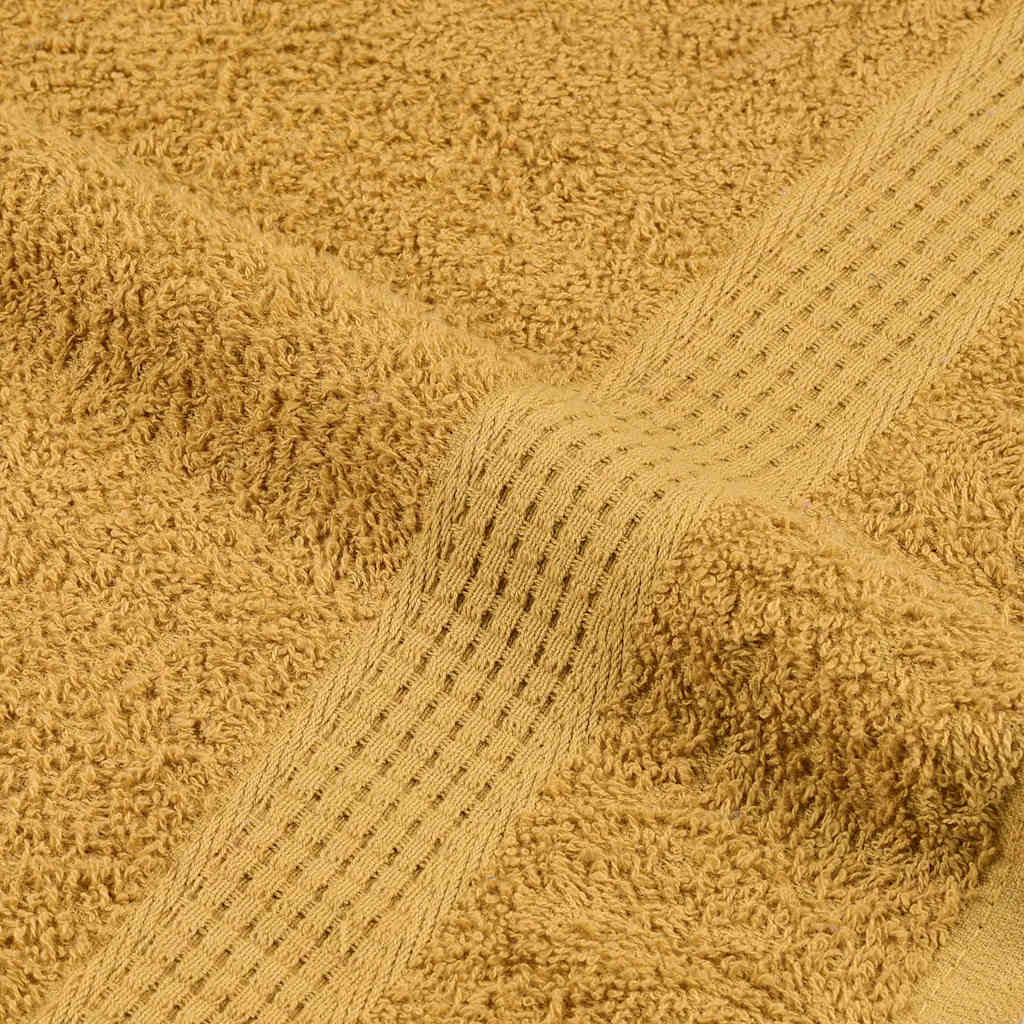 vidaXL Set Asciugamani 8 pz Oro 360 gsm 100% Cotone