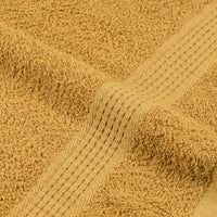 vidaXL Set Asciugamani 8 pz Oro 360 gsm 100% Cotone