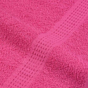 Set Asciugamani 8 pz Rosa 360 gsm 100% Cotone 137077
